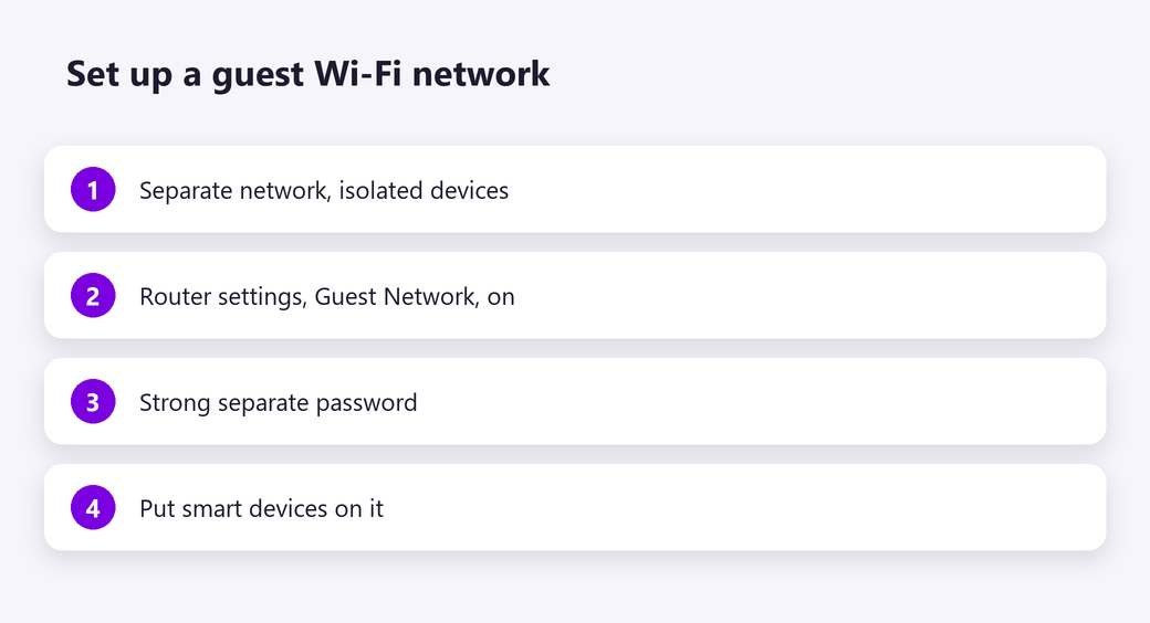 Set up a guest Wi-Fi network