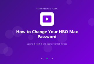 How to change an HBO Max password