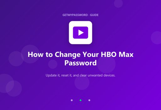 How to change an HBO Max password