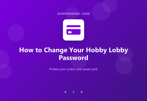 How to change a Hobby Lobby password