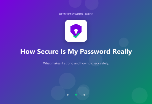 How secure is my password and how to check