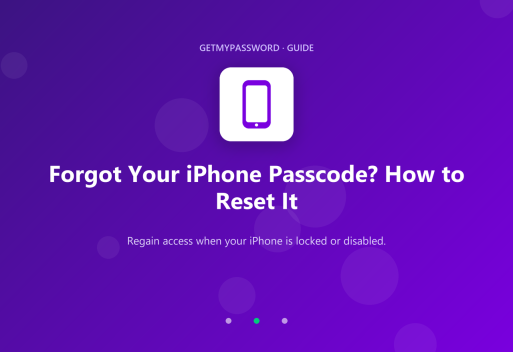 How to reset a forgotten iPhone passcode