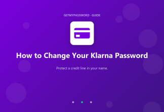 How to change a Klarna password