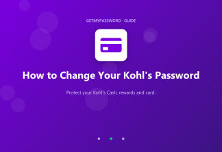 How to change a Kohl's password