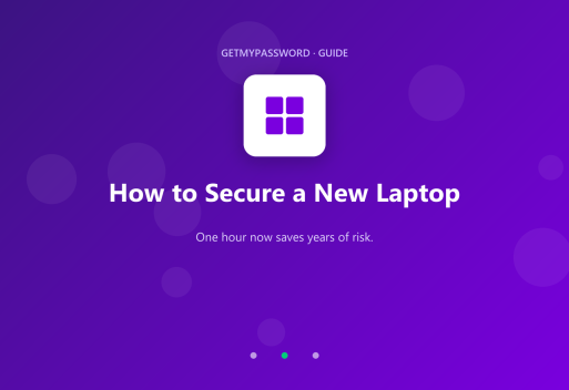 How to secure a new laptop