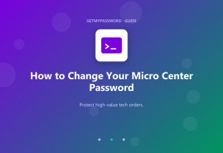 How to change a Micro Center password