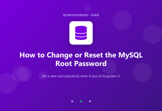 How to change or reset the MySQL root password