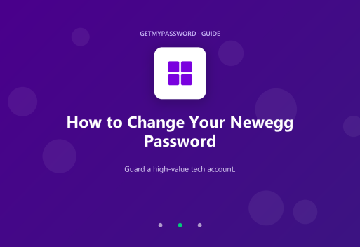 How to change a Newegg password