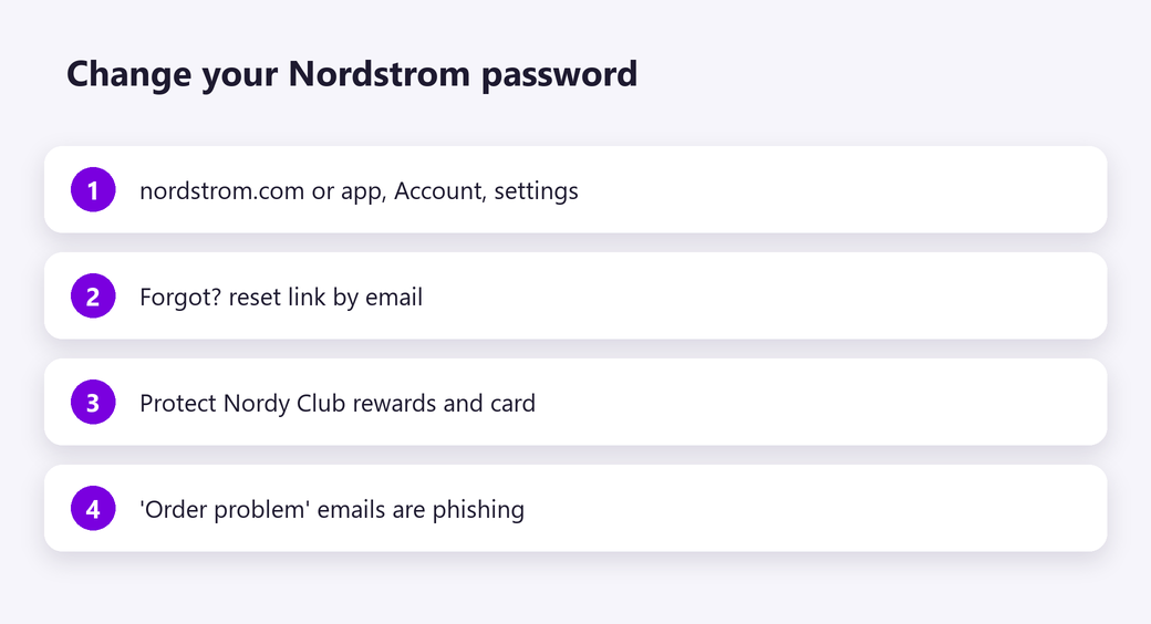 Change your Nordstrom password