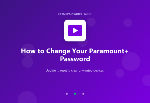How to change a Paramount+ password