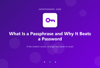 What a passphrase is and why it beats a password