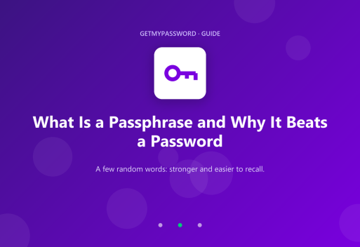 What a passphrase is and why it beats a password