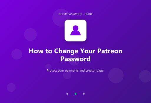 How to change a Patreon password