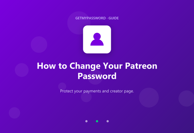 How to change a Patreon password