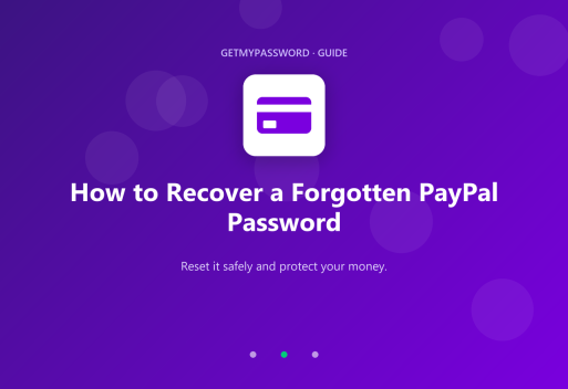 How to recover a forgotten PayPal password