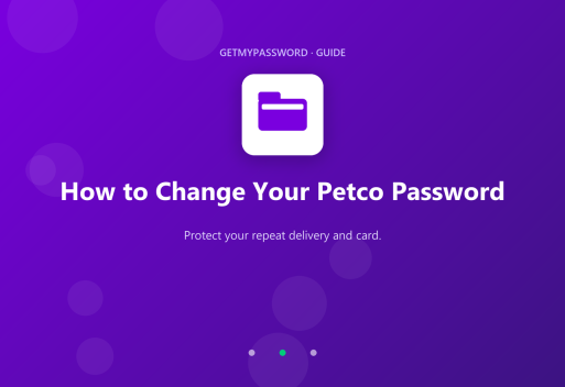 How to change a Petco password