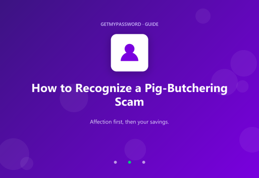 How to recognize a pig-butchering scam