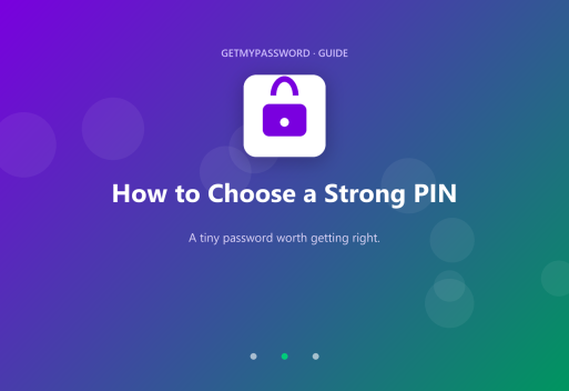 How to choose a strong PIN