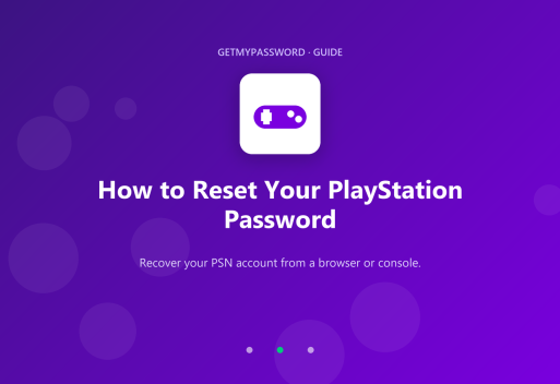 How to reset your PlayStation Network password