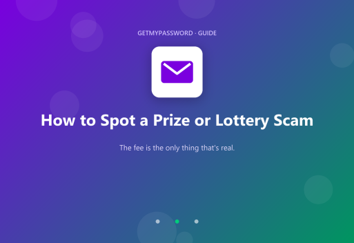How to spot a prize scam
