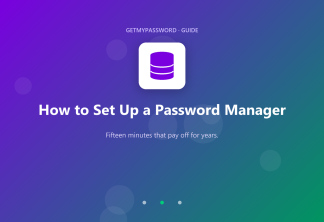 How to set up a password manager