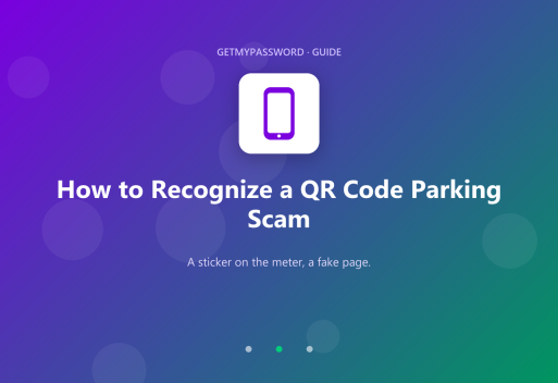 How to recognize a QR code parking scam