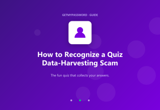 How to recognize a quiz data-harvesting scam