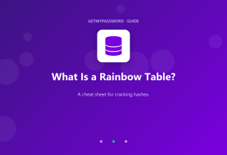 What is a rainbow table
