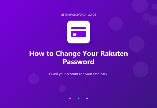 How to change a Rakuten password