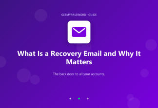 What is a recovery email and why it matters