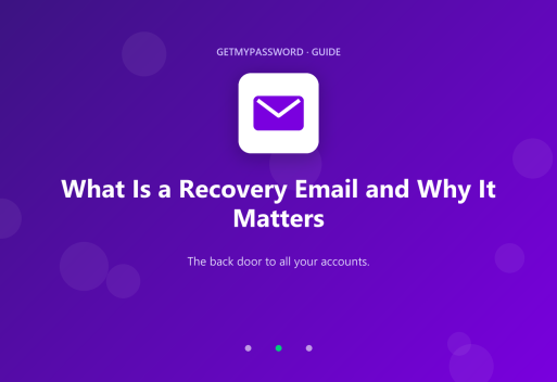 What is a recovery email and why it matters