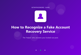 How to recognize a fake account recovery service