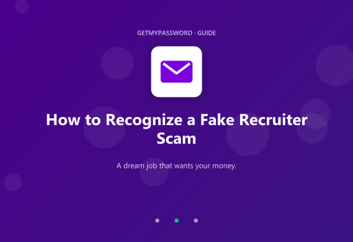 How to recognize a fake recruiter scam
