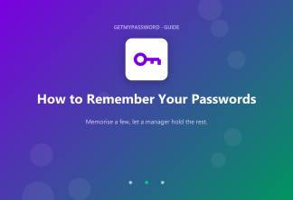 How to remember strong passwords
