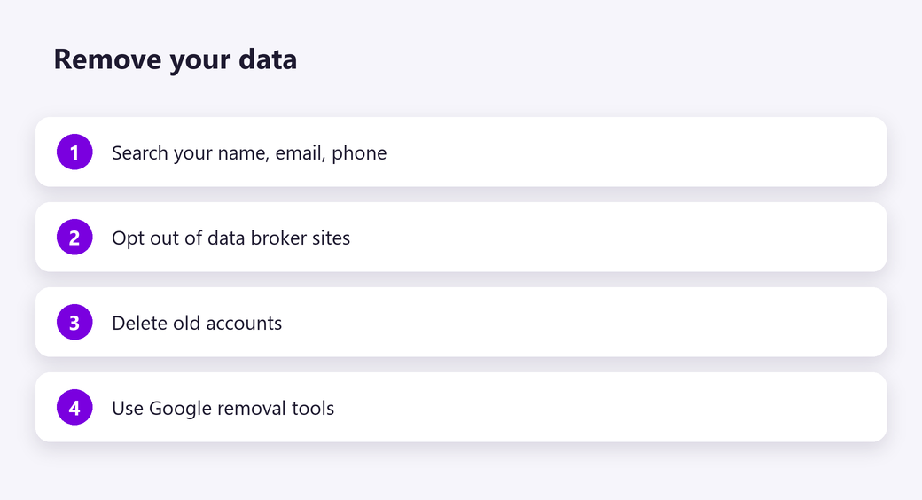Remove your data