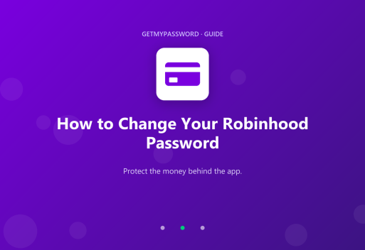 How to change a Robinhood password