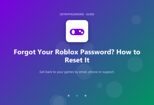 How to reset a forgotten Roblox password