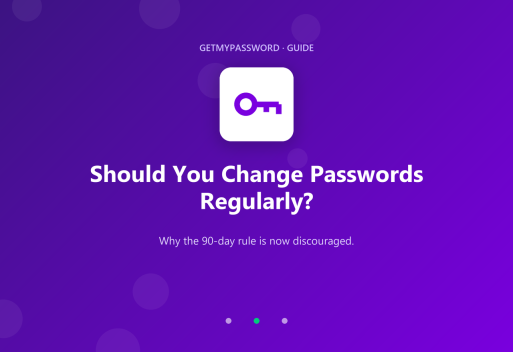 Should you change passwords regularly