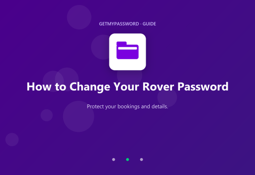 How to change a Rover password