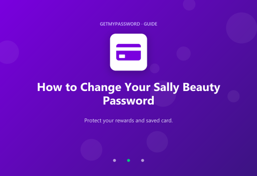 How to change a Sally Beauty password