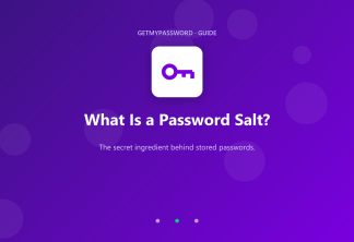 What is a password salt and why it matters