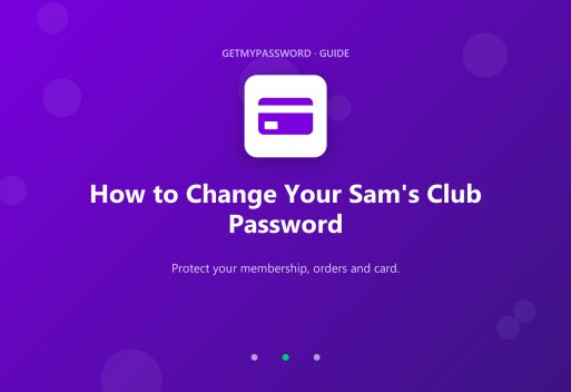 How to change a Sam's Club password