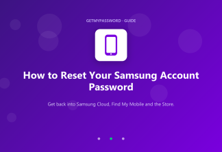 How to reset your Samsung account password
