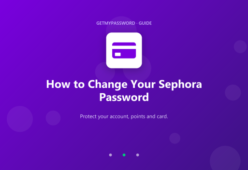 How to change a Sephora password