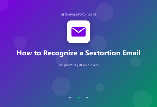 How to recognize a sextortion email