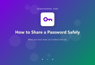 How to share a password safely