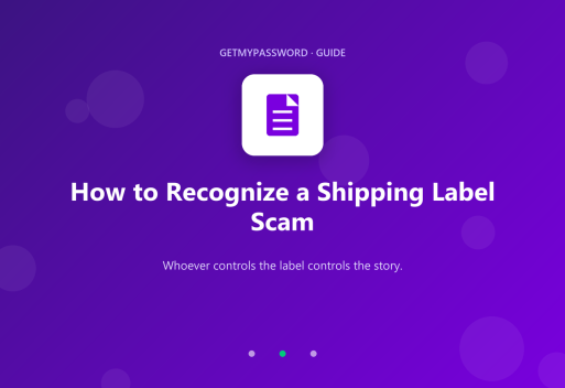 How to recognize a shipping label scam