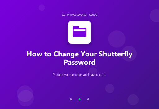 How to change a Shutterfly password