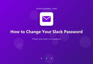 How to change a Slack password
