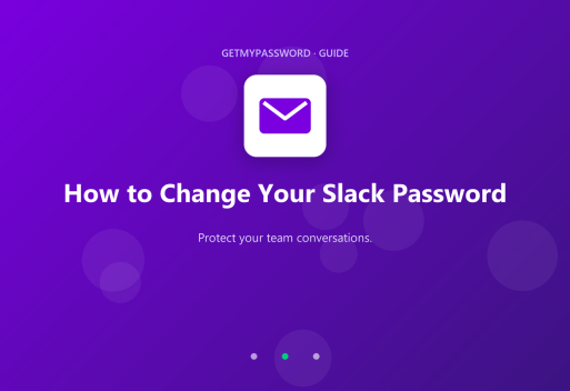 How to change a Slack password